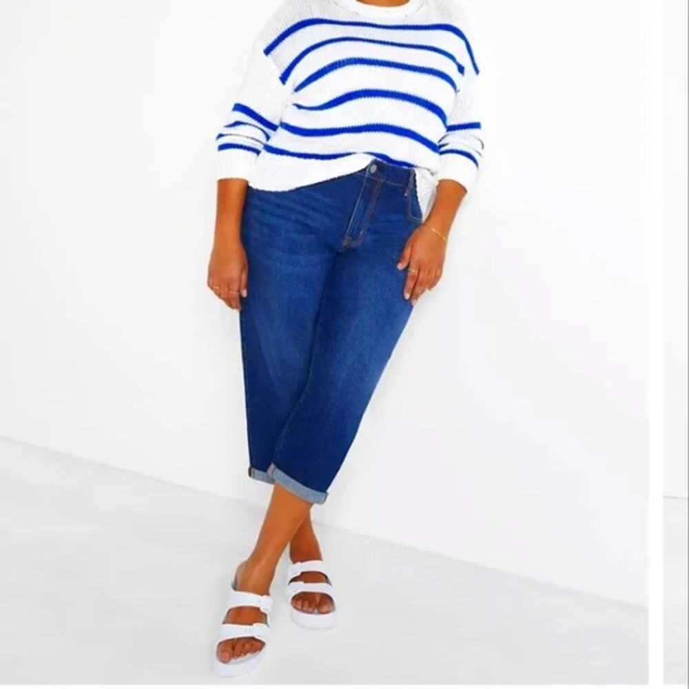 NWOT Lane Bryant Signature Fit Mid-Rise Boyfriend Jeans 38/40